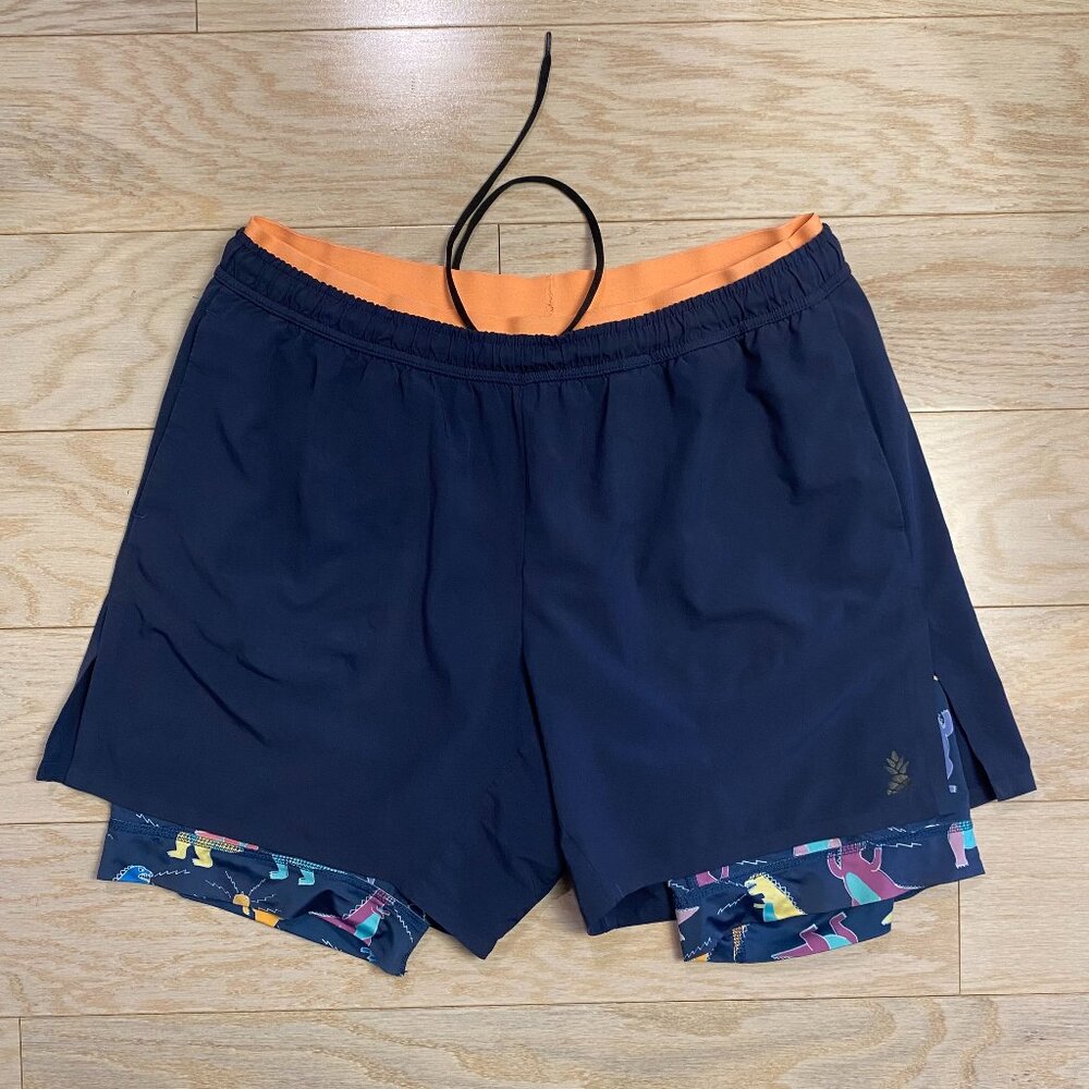 Chubbies The Tyrannosaurus Reps 5.5" Ultimate Training Shorts Navy Blue Large